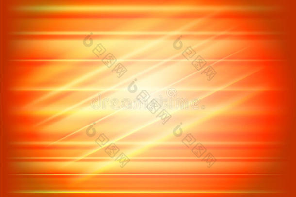橙色抽象背景光速