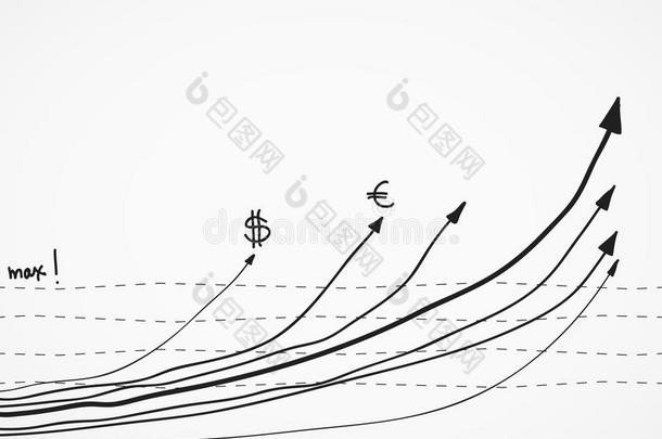 商业素描金融统计<strong>信息</strong>图