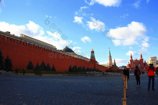 莫斯科<strong>克里姆林</strong>宫塔楼与<strong>克里姆林</strong>宫城墙