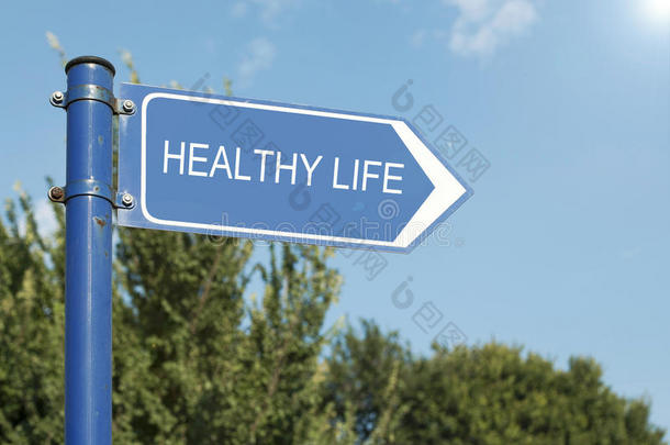 健康生活理念指路牌