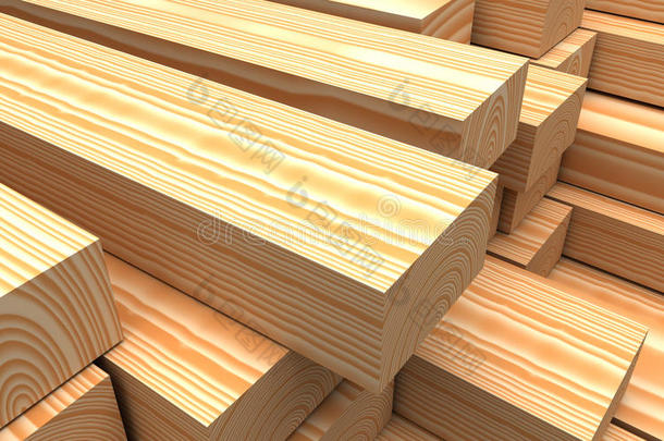 特写木板。建筑材料说明