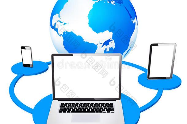 全球移动笔记本电脑和平板电脑联网