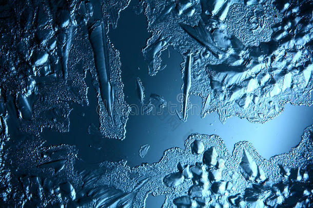 抽象蓝冰质感