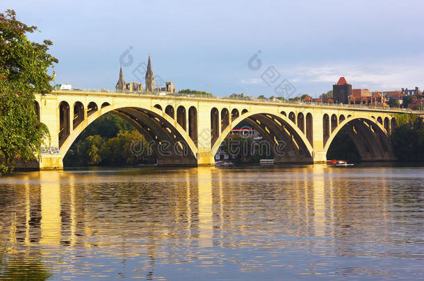 弗朗西斯斯科特关键桥在华盛顿特<strong>区</strong>，美国