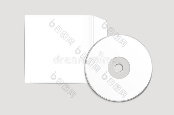空白dvd和信封设计