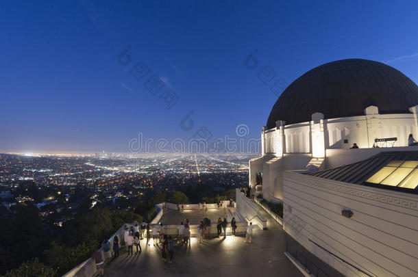 从天文台俯瞰洛杉矶夜景