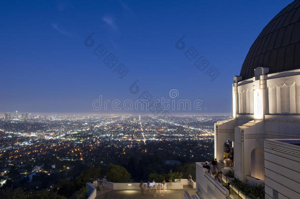 从天文台俯瞰<strong>洛杉矶夜景</strong>