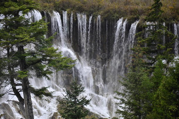 九寨沟风景。