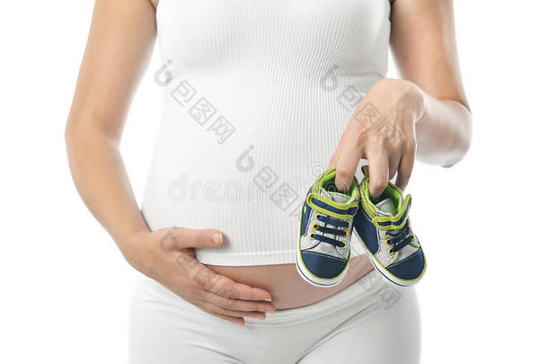 给未出生婴儿穿的小鞋子