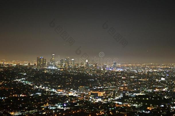 洛杉矶城市夜景线