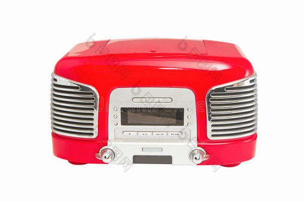 红色复古收音机