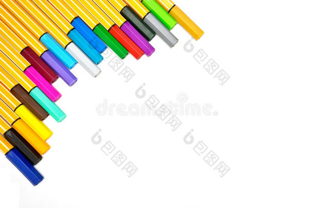 独立的彩色笔