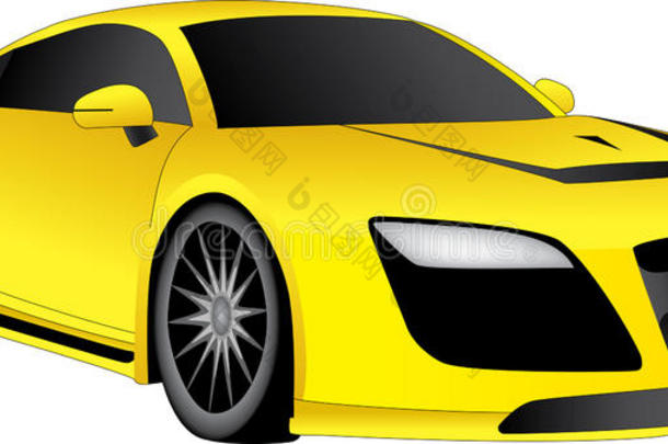 黄色酷车