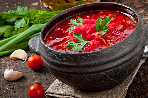 乌克兰俄罗斯传统蔬菜罗宋汤