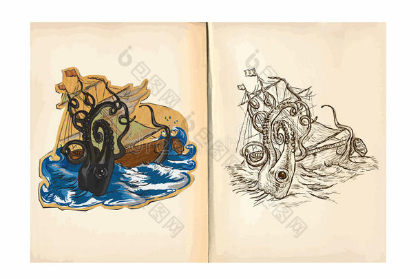 儿童彩书-巨型章鱼