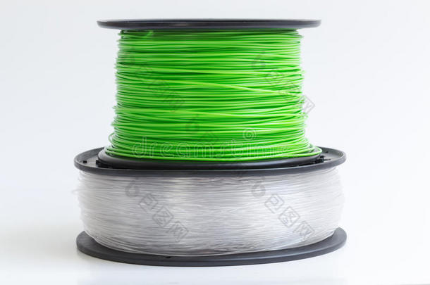 3d打印机用灯丝晶莹明亮的绿色