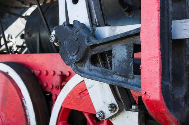 蒸汽机车车轮、驱动装置、连杆、连杆和