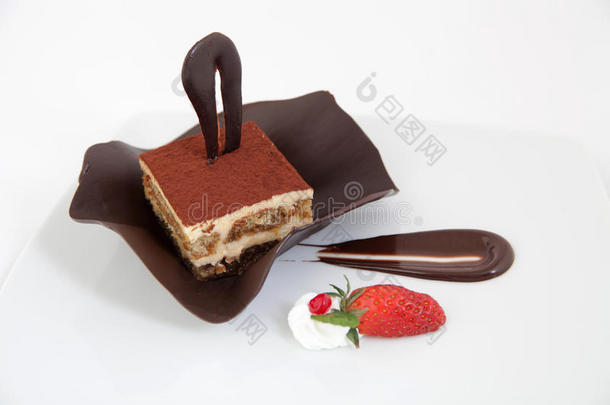巧克力提拉米苏蛋糕装饰