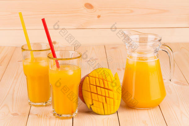 木底芒果汁。