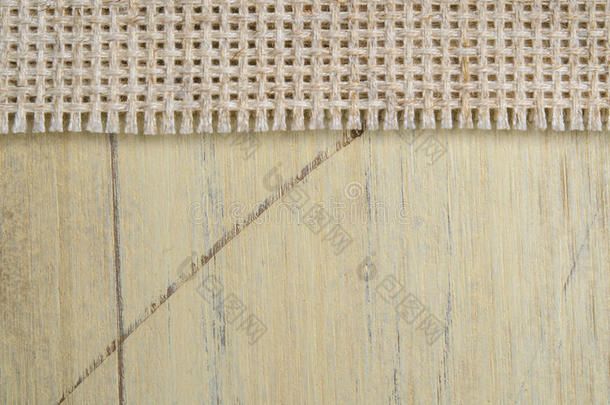 木桌麻布纹理