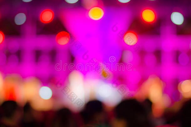 音乐演唱会背景bokeh blur