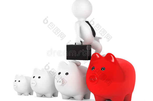 商人登上猪头银行成长图
