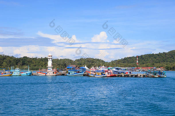 泰国东部高昌岛特拉特省邦宝港重要码头至目的地枢纽