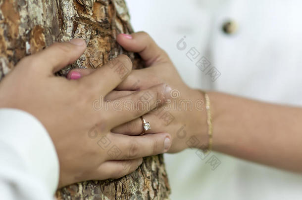 婚礼当天的普通照片