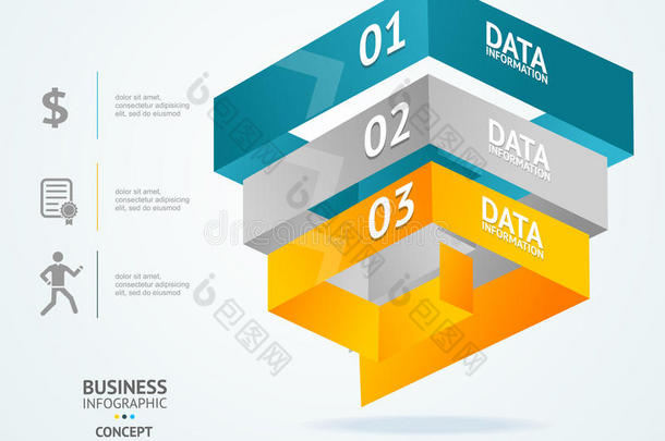 信息<strong>图形</strong>设计中的矢量<strong>金字塔</strong>图