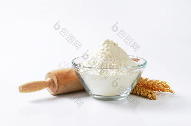小麦粉和擀面杖