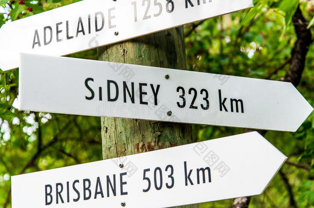 复古箭目的地旅游标志-悉尼澳大利亚