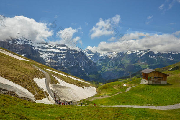 瑞士阿尔卑斯山的惊人景色