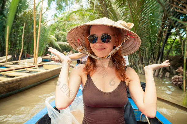 湄公河三角洲游轮游客