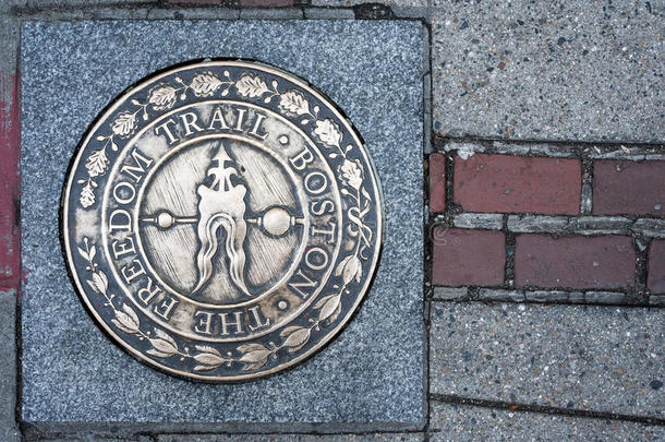 波士顿自由小径标志，马萨诸塞州