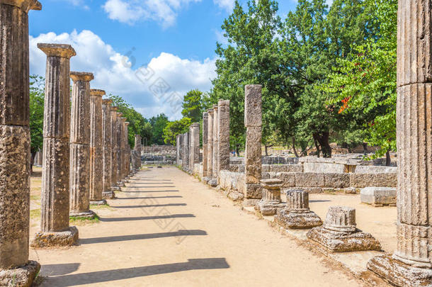 古奥林匹亚遗址，伯罗奔尼撒，希腊