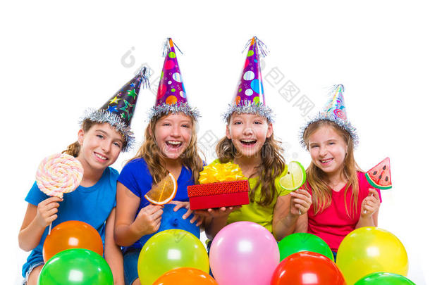 快乐女孩生日派对气球糖果
