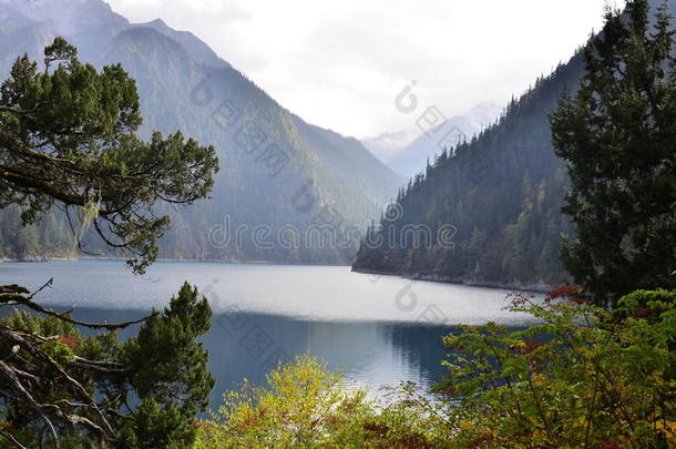 九寨沟风景。