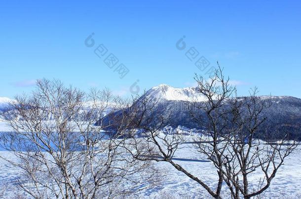 环境日本湖山自然的