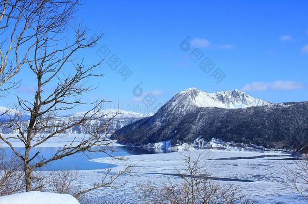 环境日本湖山自然的