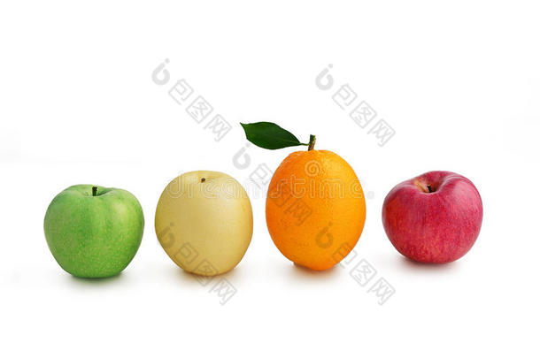 混合<strong>水果</strong>、<strong>红苹果</strong>、白<strong>苹果</strong>、梨、橙、绿<strong>苹果</strong>
