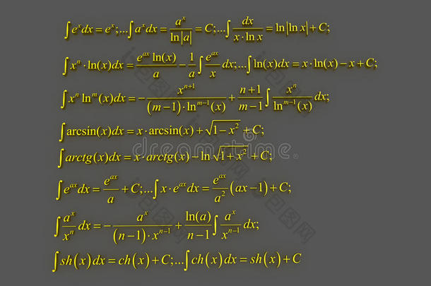 数学公式。