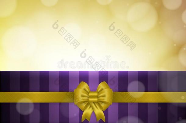 带有紫色和黄色矢量的圣诞节背景