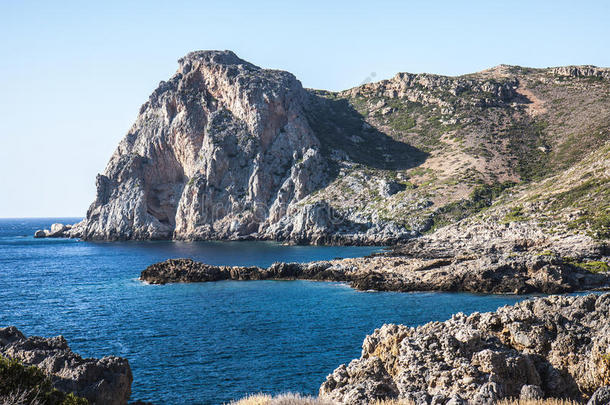 希腊克里特岛法拉萨纳悬崖