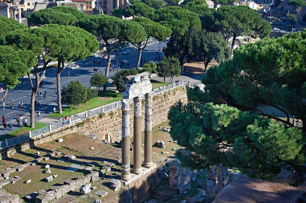 罗马街头的历史遗迹和纪念碑