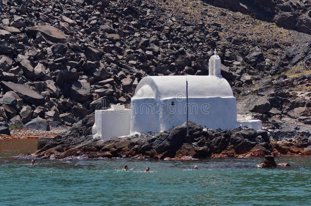 教堂到火山温泉，圣托里尼，蒂拉岛，基克拉德群岛