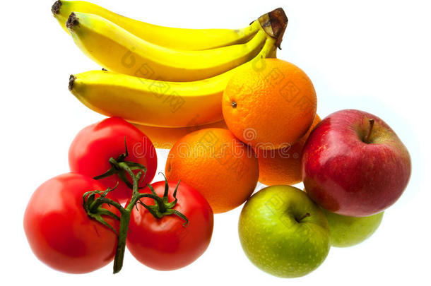 绿色食品和水果