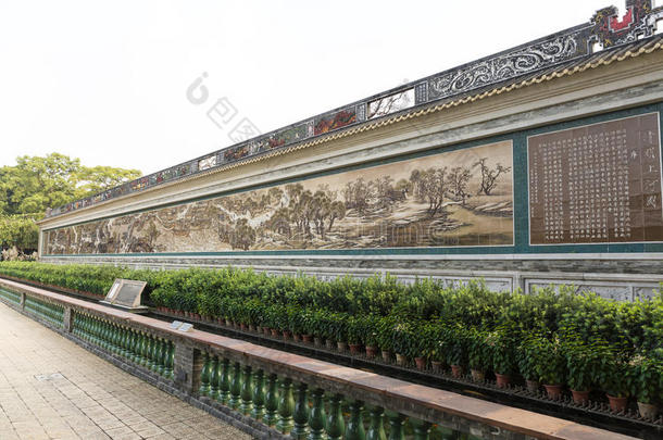 中国画墙亚洲艺术中国