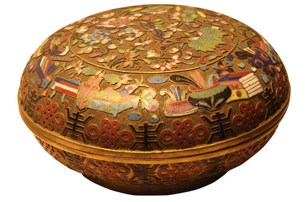 景泰蓝搪瓷圆盒