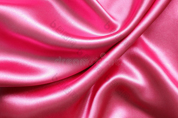 光滑优雅的粉红色丝绸