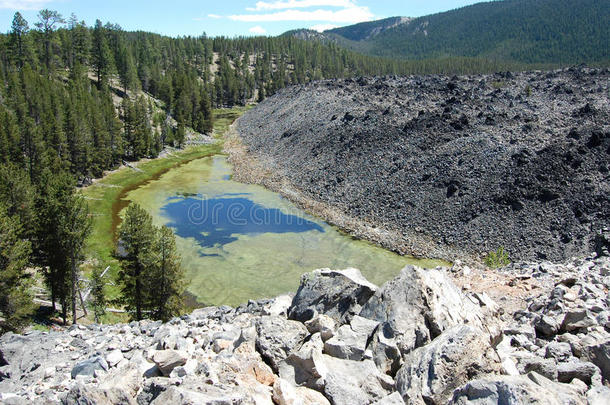 纽伯里火山纪念碑的<strong>熔岩流</strong>